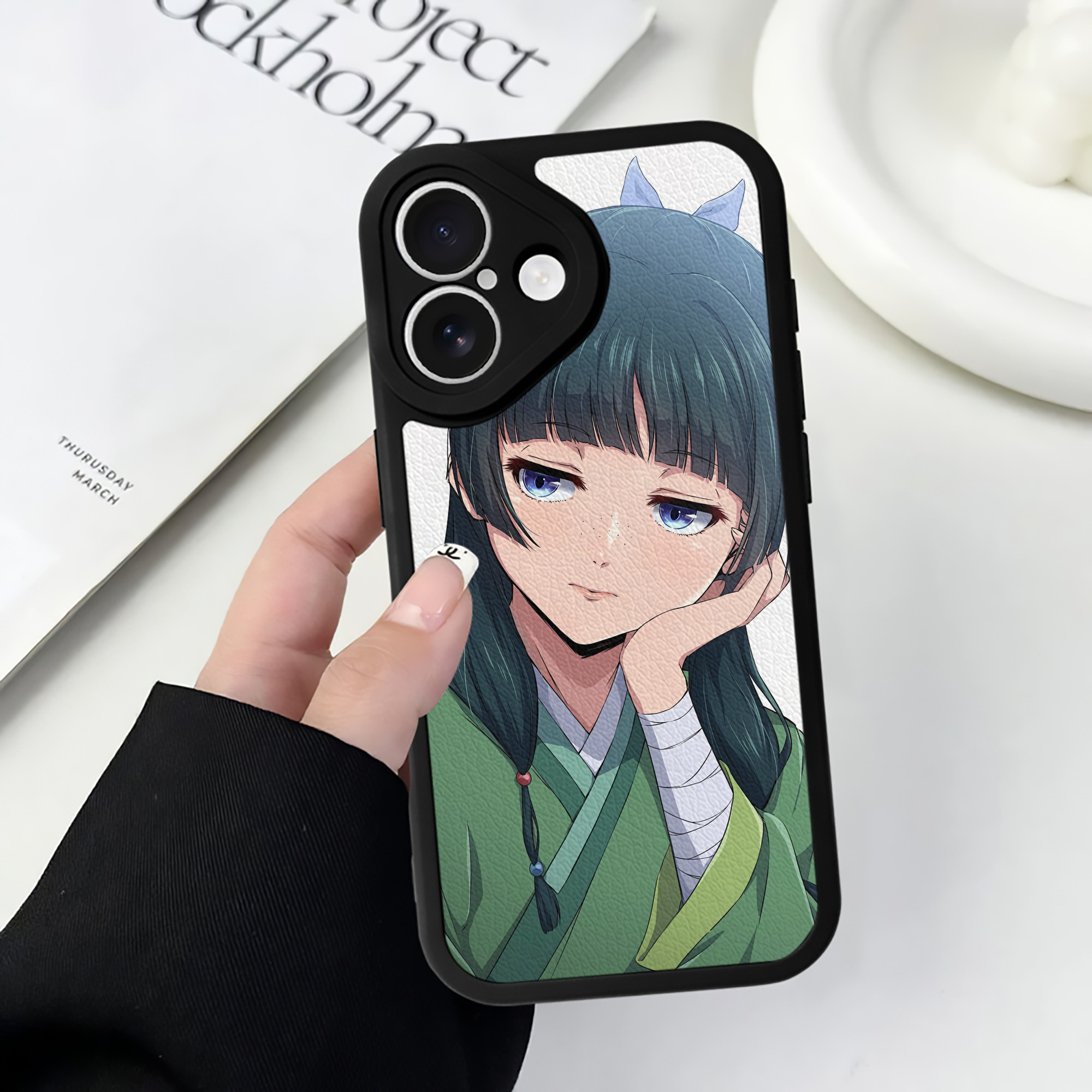 薬屋のひとりごと The Apothecary Diaries 【iPhone 16シリーズ対応】シリコンスマホケース（レザー調） 材質：シリコン